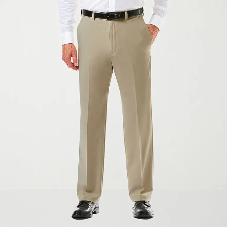Haggar Cool 18 Pro Mens Classic Fit Flat Front Pant