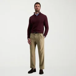 Haggar Cool 18 Pro Mens Classic Fit Pleated Pant