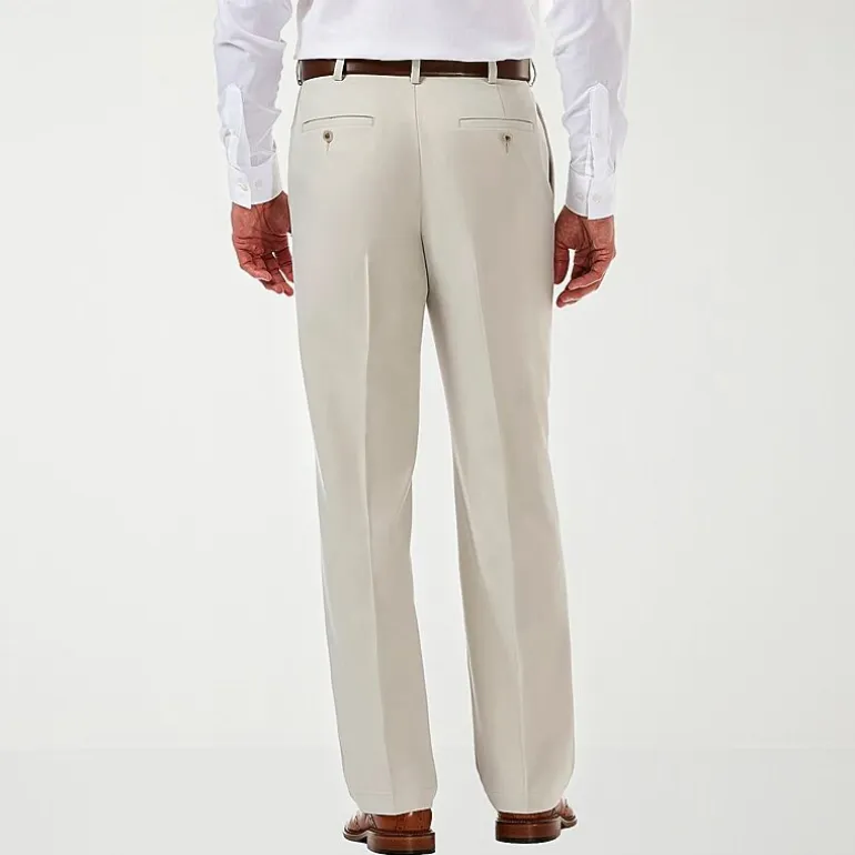Haggar Cool 18 Pro Mens Classic Fit Pleated Pant