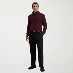 Haggar Cool 18 Pro Mens Classic Fit Pleated Pant