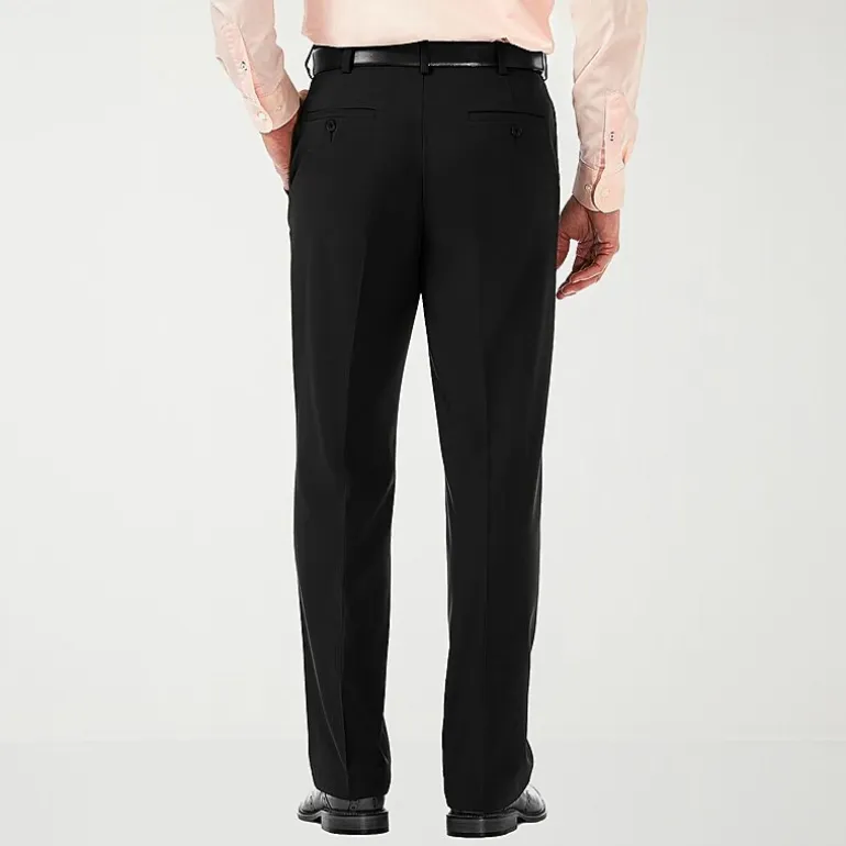 Haggar Cool 18 Pro Mens Classic Fit Pleated Pant
