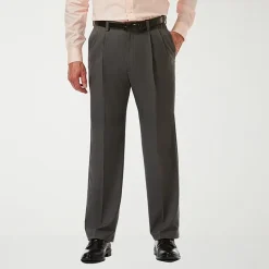 Haggar Cool 18 Pro Mens Classic Fit Pleated Pant
