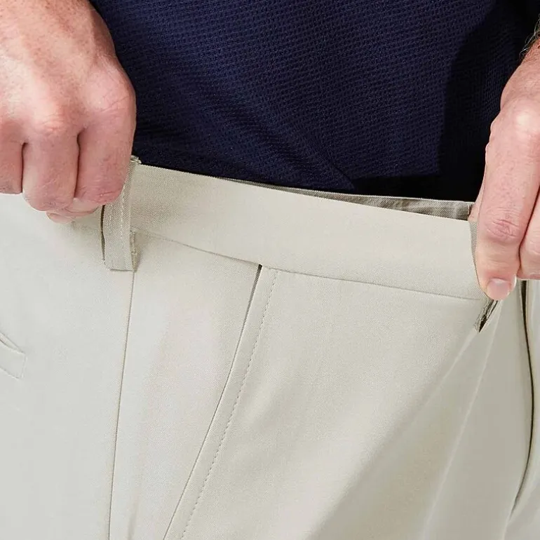 Haggar Cool 18 Pro Mens 9 1/2" Stretch Fabric Moisture Wicking Quick Dry Chino Short