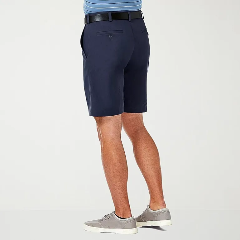 Haggar Cool 18 Pro Mens 9 1/2" Stretch Fabric Moisture Wicking Quick Dry Chino Short
