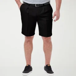 Haggar Cool 18 Pro Pleated Expandable Waist Mens 10 1/2