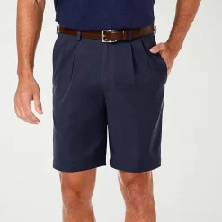 Haggar Cool 18 Pro Pleated Mens 9 1/2