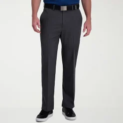 Haggar Cool Right Performance Flex Mens Classic Fit Flat Front Pant