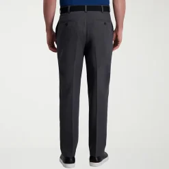 Haggar Cool Right Performance Flex Mens Classic Fit Flat Front Pant