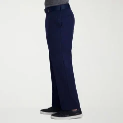 Haggar Cool Right Performance Flex Mens Classic Fit Flat Front Pant