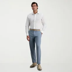 Haggar Cool Right Performance Flex Mens Straight Fit Flat Front Pant