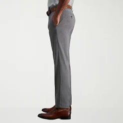 Haggar Cool Right Performance Flex Mens Straight Fit Flat Front Pant
