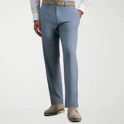 Haggar Cool Right Performance Flex Mens Straight Fit Flat Front Pant