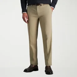 Haggar Cool Right Performance Flex Mens Straight Fit Flat Front Pant
