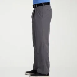 Haggar Cool Right Performance Flex Mens Classic Fit Pleated Pant