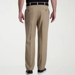 Haggar Cool Right Performance Flex Mens Classic Fit Pleated Pant