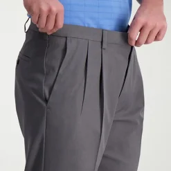 Haggar Cool Right Performance Flex Mens Classic Fit Pleated Pant