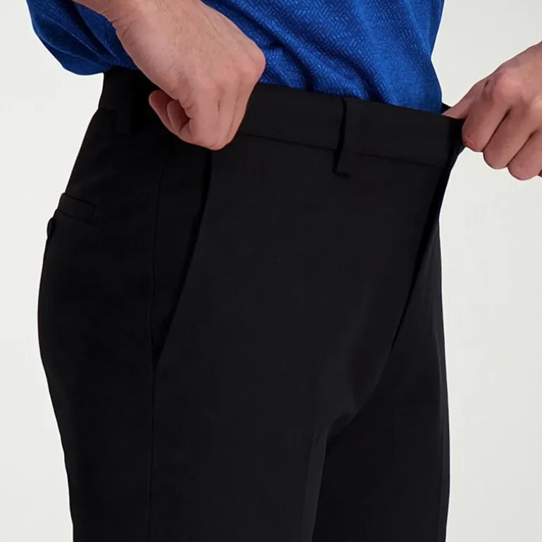 Haggar Cool Right Performance Flex Mens Comfort Waistband Straight Fit Flat Front Pant
