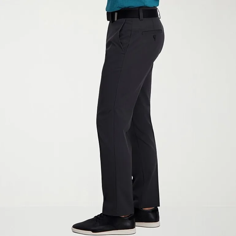 Haggar Cool Right Performance Flex Mens Comfort Waistband Straight Fit Flat Front Pant