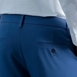 Haggar Cool Right Performance Flex Mens Comfort Waistband Slim Fit Flat Front Pant