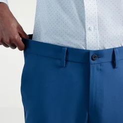 Haggar Cool Right Performance Flex Mens Comfort Waistband Slim Fit Flat Front Pant