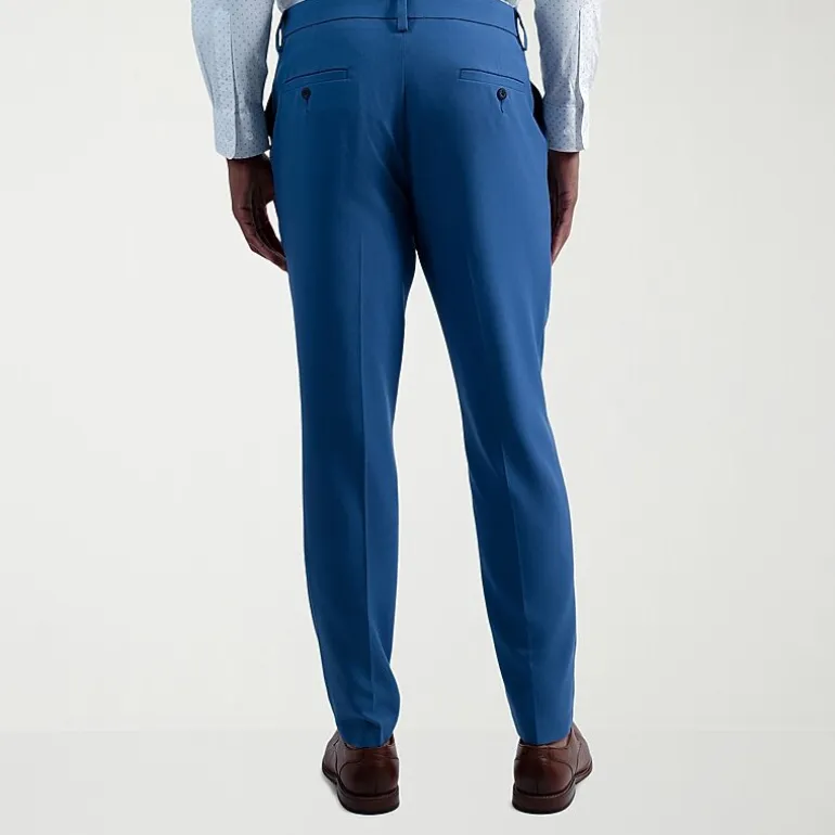 Haggar Cool Right Performance Flex Mens Comfort Waistband Slim Fit Flat Front Pant