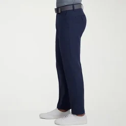 Haggar Cool Right Performance Flex Mens Comfort Waistband Slim Fit Flat Front Pant
