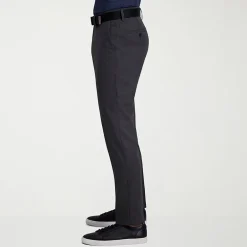 Haggar Cool Right Performance Flex Mens Comfort Waistband Slim Fit Flat Front Pant