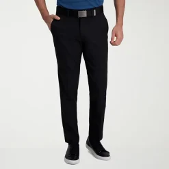 Haggar Cool Right Performance Flex Mens Comfort Waistband Slim Fit Flat Front Pant