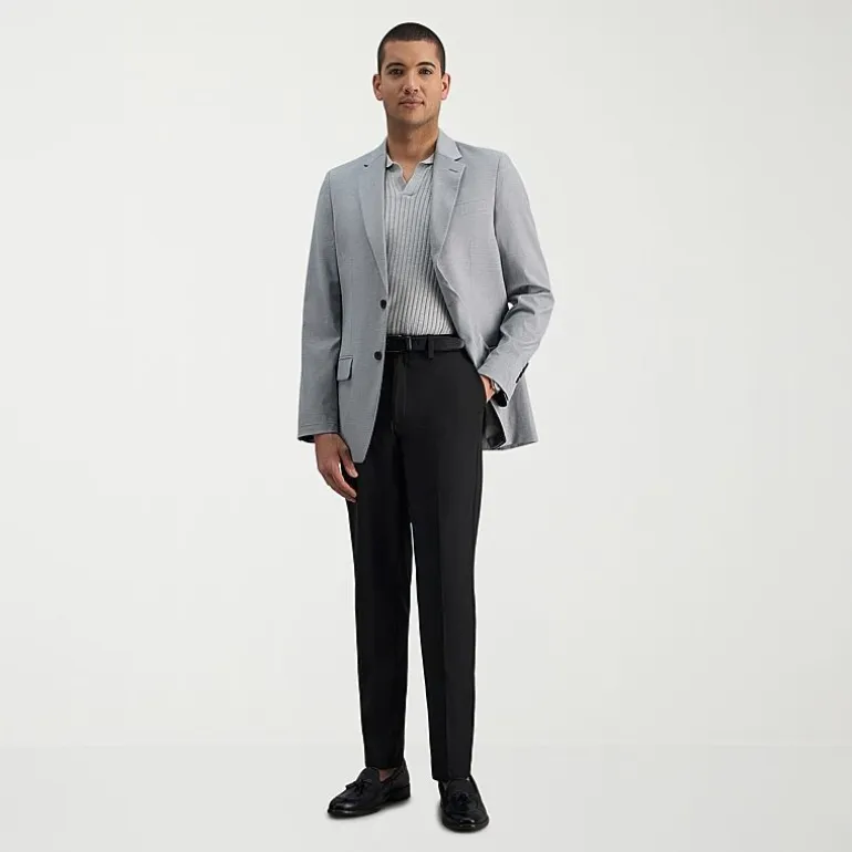 Haggar Cool Right Performance Flex Mens Comfort Waistband Slim Fit Flat Front Pant