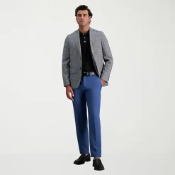 Haggar Cool Right Performance Flex Mens Straight Fit Flat Front Pant