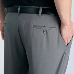 Haggar Cool Right Performance Flex Mens Classic Fit Big and Tall Pleated Pant