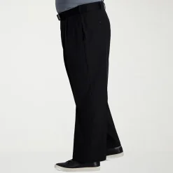 Haggar Cool Right Performance Flex Mens Classic Fit Big and Tall Pleated Pant