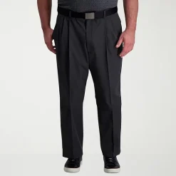 Haggar Cool Right Performance Flex Mens Classic Fit Big and Tall Pleated Pant