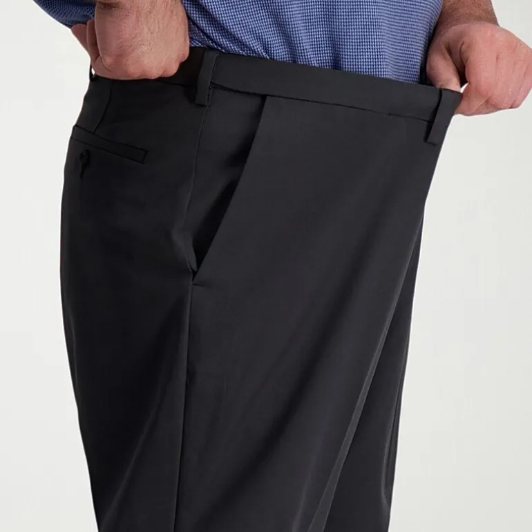 Haggar Cool Right Performance Flex Mens Classic Fit Big and Tall Flat Front Pant