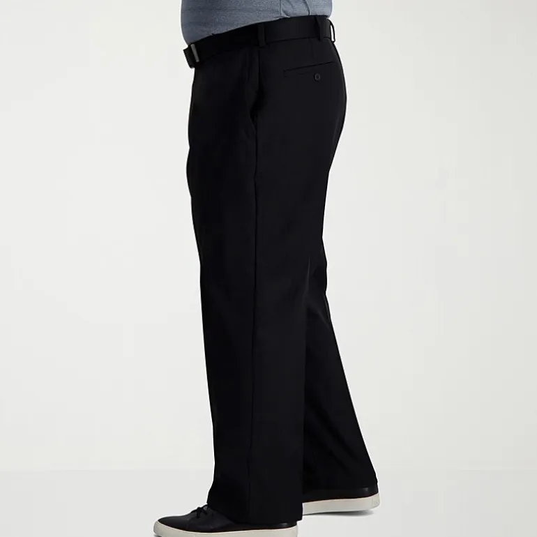 Haggar Cool Right Performance Flex Mens Classic Fit Big and Tall Flat Front Pant