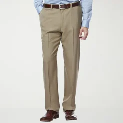 Haggar E-CLO Stria Mens Classic Fit Dress Flat Front Pant