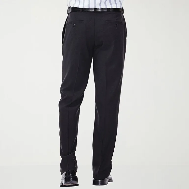 Haggar E-CLO Stria Mens Classic Fit Dress Flat Front Pant