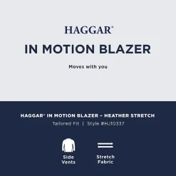 Haggar Inmotion Mens Stretch Fabric Classic Fit Sport Coat