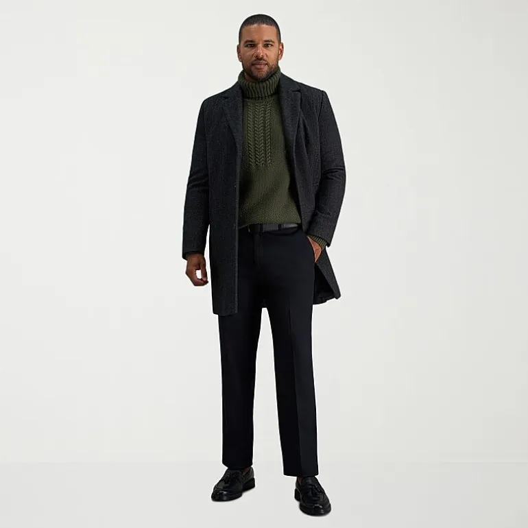 Haggar Iron Free Premium Khaki Mens Classic Fit Flat Front Pant