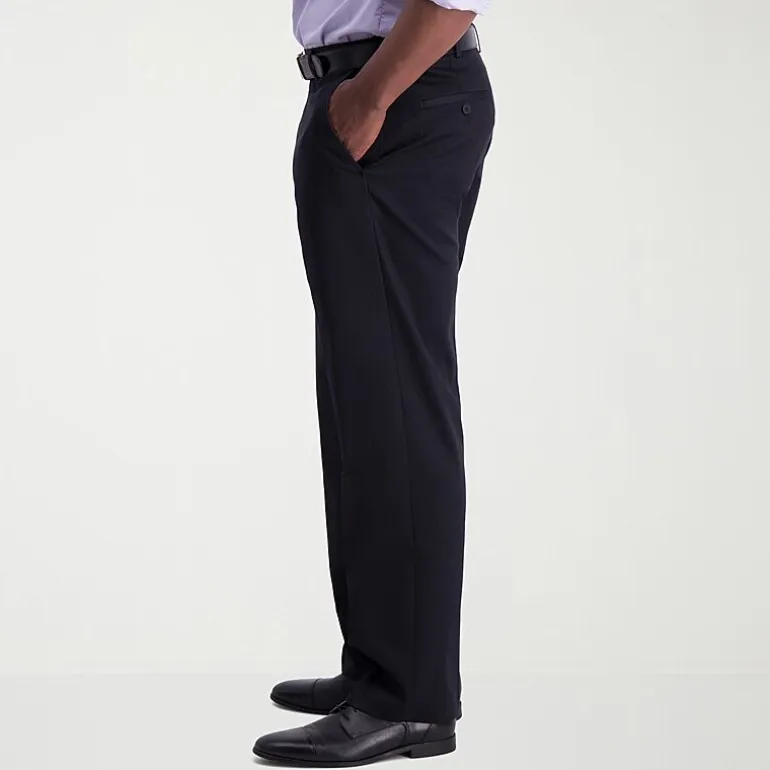 Haggar Iron Free Premium Khaki Mens Classic Fit Flat Front Pant