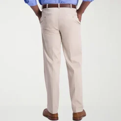 Haggar Iron Free Premium Khaki Mens Classic Fit Flat Front Pant
