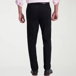 Haggar Iron Free Premium Khaki Mens Comfort Waistband Straight Fit Flat Front Pant
