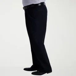Haggar Iron Free Premium Khaki Mens Classic Fit Big and Tall Pleated Pant