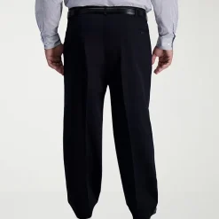 Haggar Iron Free Premium Khaki Mens Classic Fit Big and Tall Pleated Pant