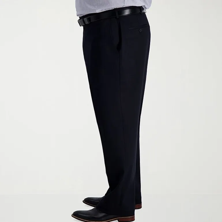 Haggar Iron Free Premium Khaki Mens Classic Fit Big and Tall Flat Front Pant