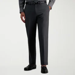 Haggar JMH Flannel Mens Straight Fit Dress Flat Front Pant