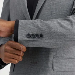 Haggar JMH Glen Plaid Mens Stretch Fabric Slim Fit Suit Separates