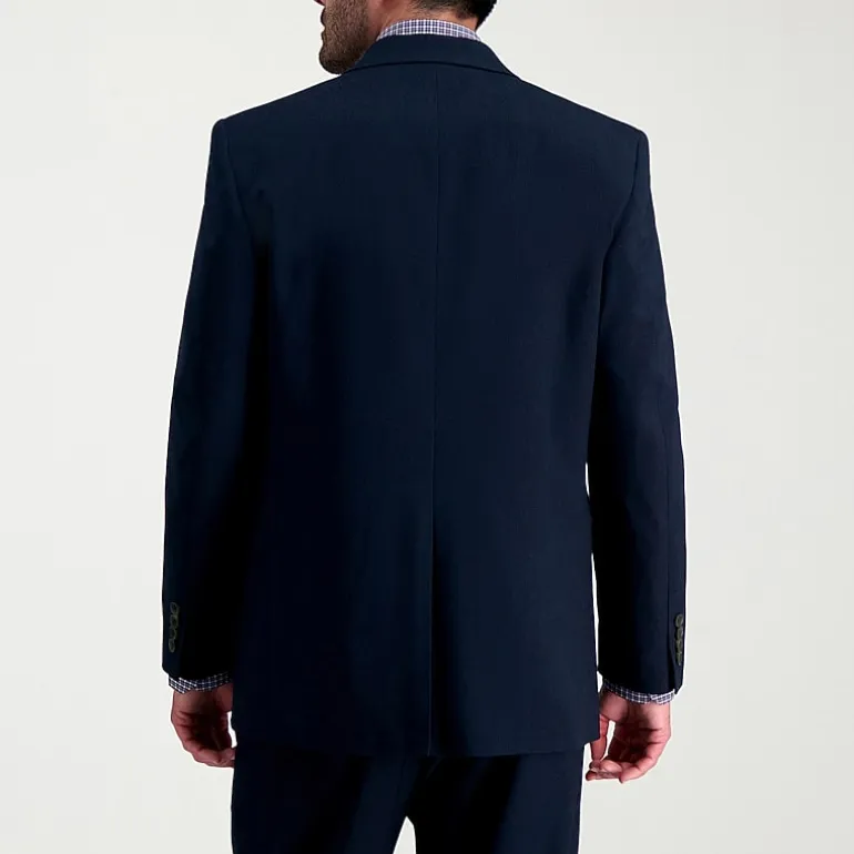 Haggar JMH Herringbone Mens Stretch Fabric Classic Fit Flat Front Suit Separates