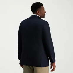 Haggar JMH J.M. Haggar Mens Big and Tall Plaid Regular Fit Sport Coat