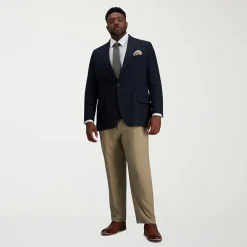 Haggar JMH J.M. Haggar Mens Big and Tall Plaid Regular Fit Sport Coat